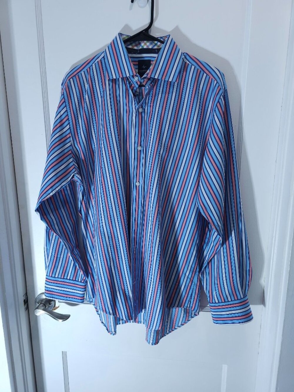 Tailorbyrd Collection Men's Striped Button-Up Shirt Size Large